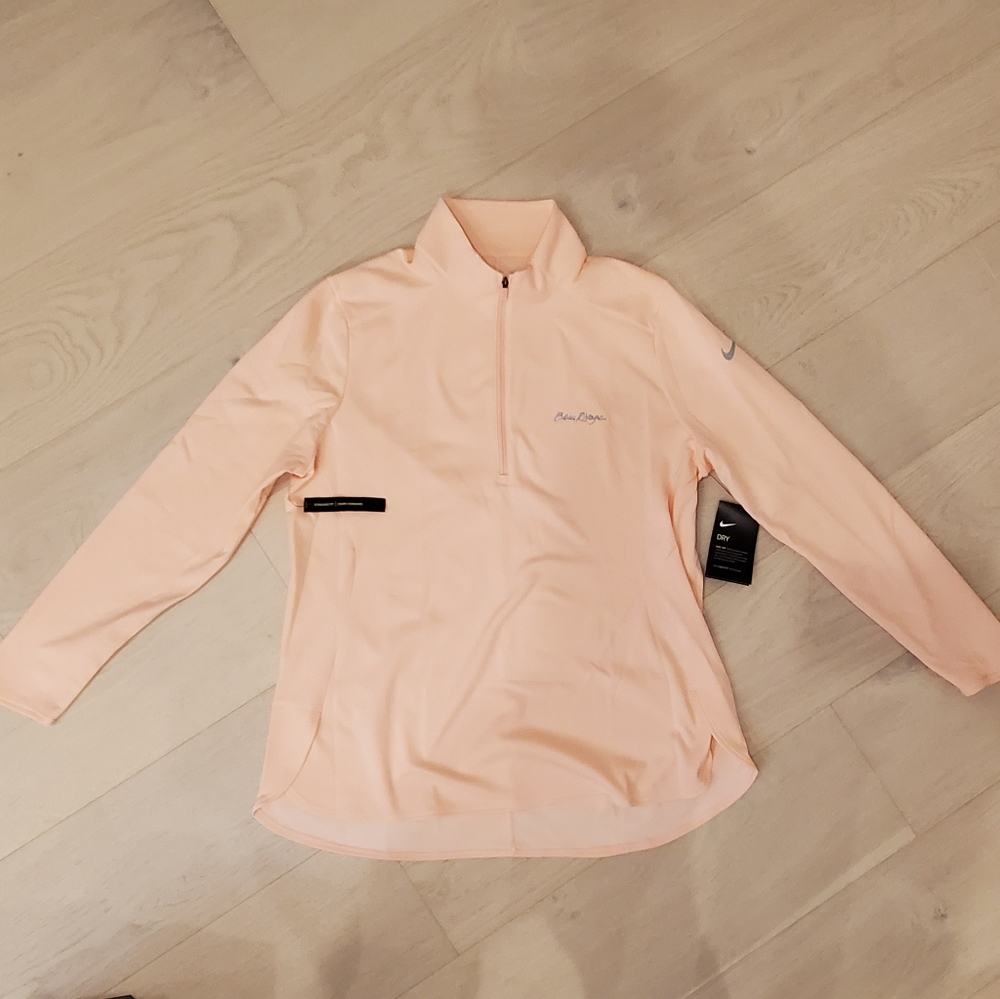 NiKE dri-FIT  women's long sleeve half zip top